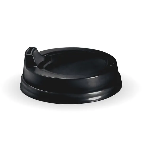 6/8oz (80mm) Small Black PS Sipper BioCup Lid