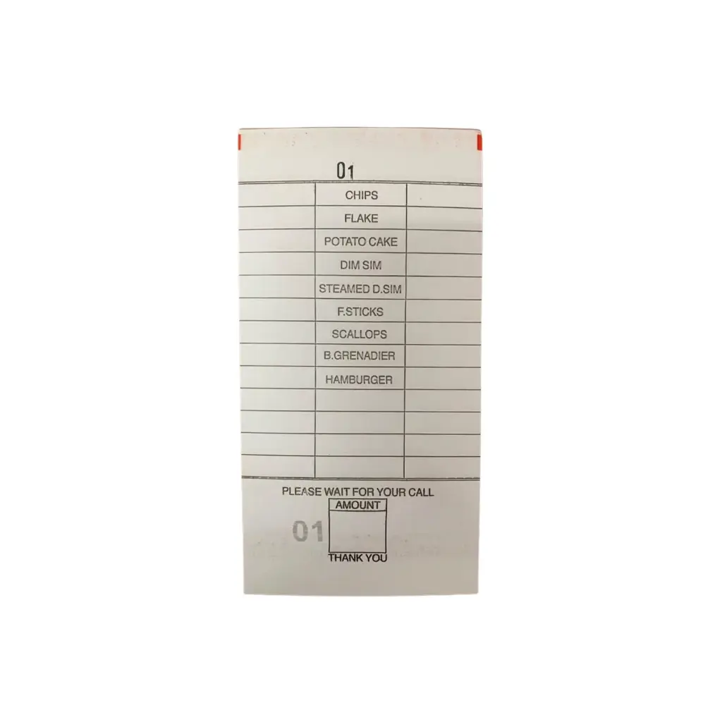 FISH & CHIP Printed Docket Book