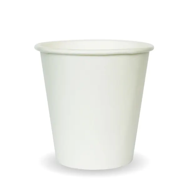 6oz Single Wall Coffee Cup White