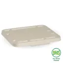 2 & 3-Compartment Natural Plant Fibre BioCane Takeaway Lid