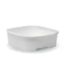1,000ml White BioBoard Square Takeaway Base