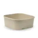 1,200ml Kraft BioBoard Square Takeaway Base