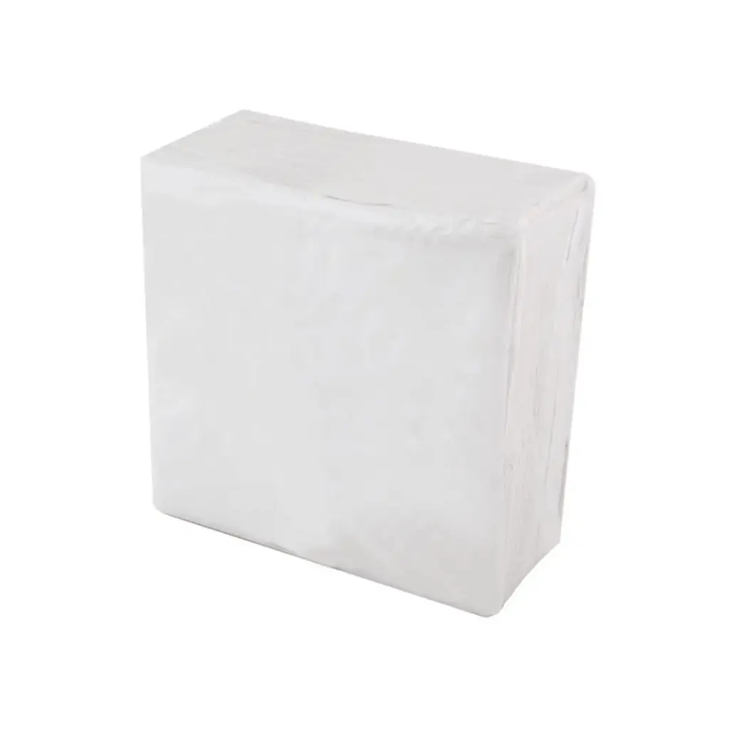 2ply 1/4 Fold White Quilted Dinner Napkins