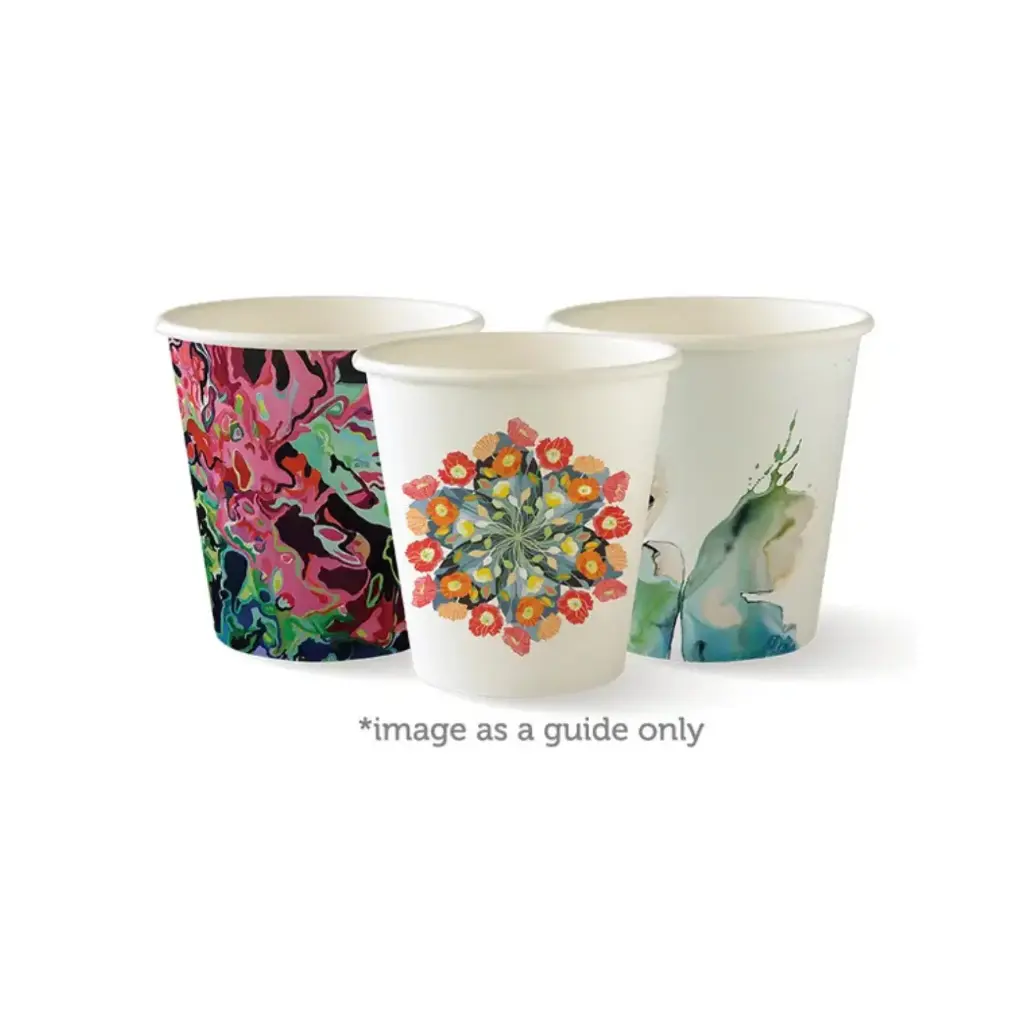 6oz (80mm) Art Series Single Wall BioCup