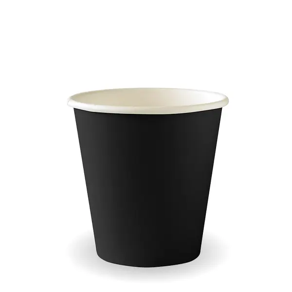 6oz (80mm) Black Single Wall BioCup