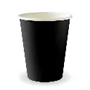 8oz (80mm) Black Single Wall BioCup