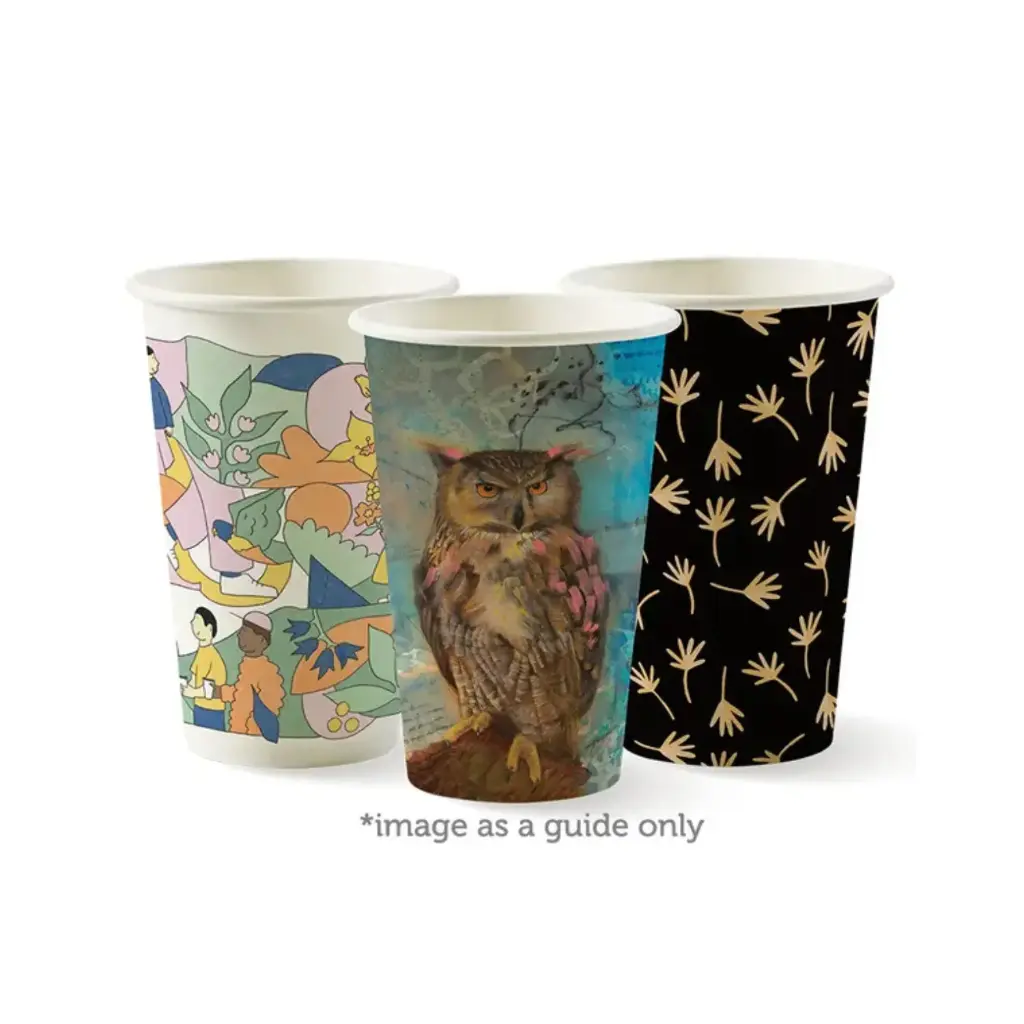 12oz (80mm) Art Series Single Wall BioCup