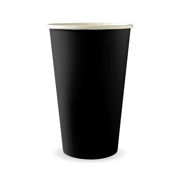 16oz (90mm) Black Single Wall BioCup