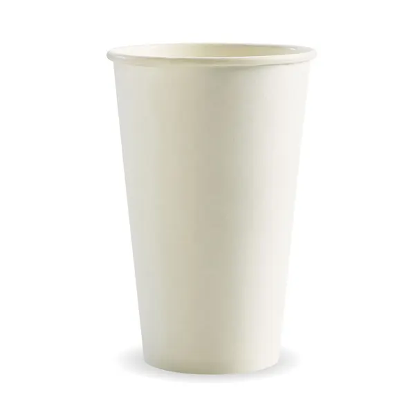 16oz (90mm) White Single Wall BioCup