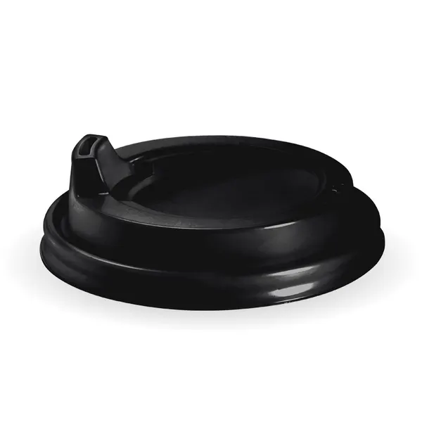 12/16oz (90mm) Large Black PS Sipper BioCup Lid