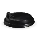 12/16oz (90mm) Large Black PS Sipper BioCup Lid