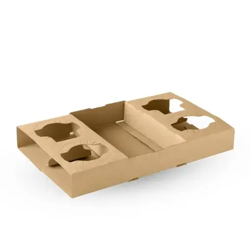 [B-CC-2-4-PAPER] 2 & 4 Cup BioCup Paper Tray