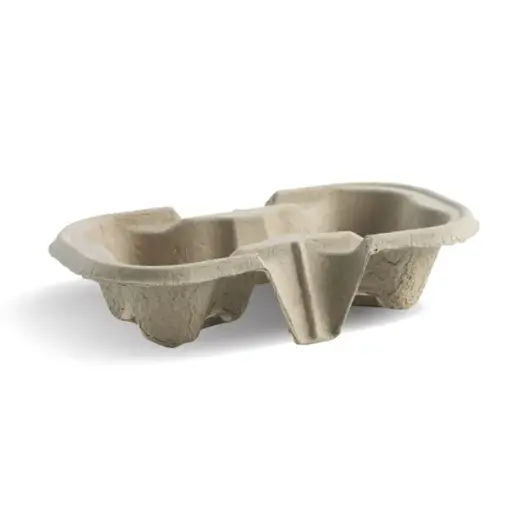 [B-CC-802] 2-Cup Pulp BioCup Tray