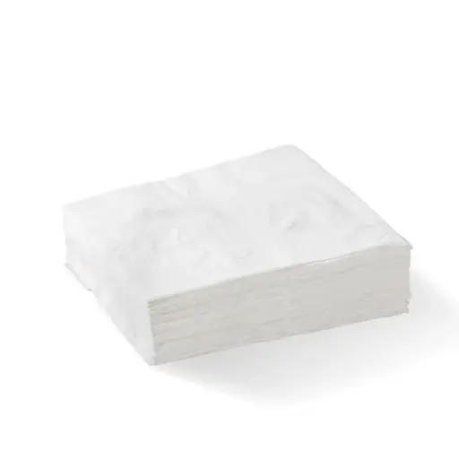 [L-LN1/4-1PW] 1-Ply 1/4 Fold White Lunch BioNapkin