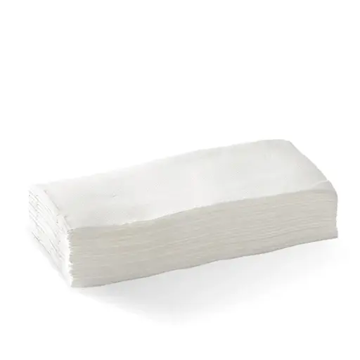 [L-DNQ1/8-W] 2-Ply 1/8 Fold White Quilted Dinner BioNapkin