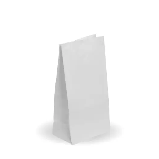 [BAG-SOS-8-W] #8 SOS White Paper Bag