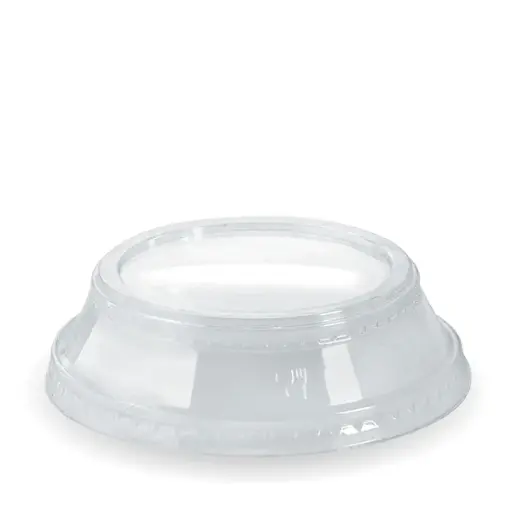 [C-96D(N)] 300-700ml Raised Flat No Hole Clear BioCup Lid