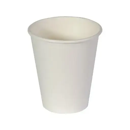 [SW8] 8oz White Single Wall Coffee Cup
