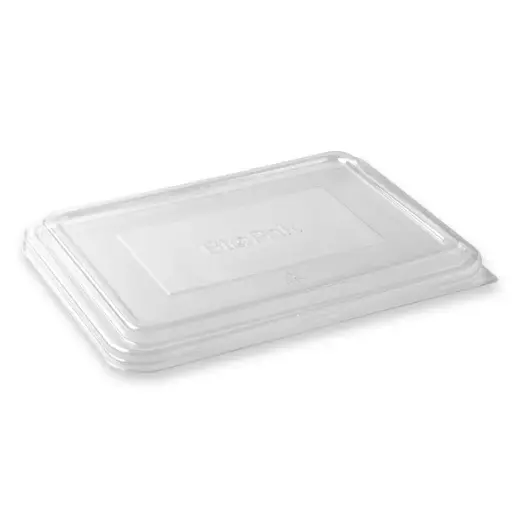 [*B-LBL-2/3C-RPET] 2 & 3-Compartment Clear RPET Takeaway Lid