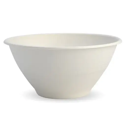 [B-BL-48-PF] 1,420ml / 48oz White Plant Fibre BioBowl