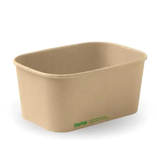 [BB-LB-1000-N] 1,000ml Kraft BioBoard Takeaway Base