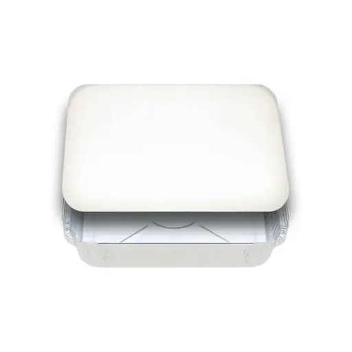 [7223L] White Board Lid to suit 7223 Foil Containers