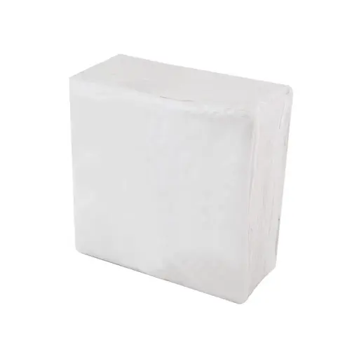 [GTQF] 2ply 1/4 Fold White Quilted Dinner Napkins
