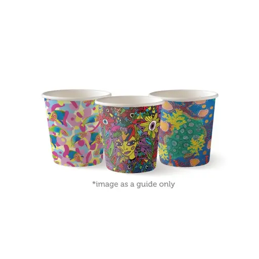 [BC-4-ART SERIES] 4oz (63mm) Art Series Single Wall BioCup