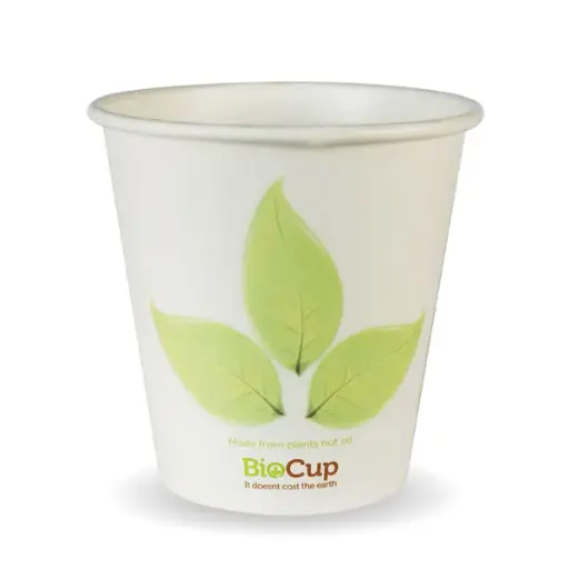 [BC-6] 6oz (80mm) Leaf Single Wall BioCup