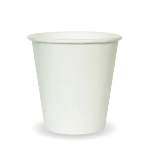 [BC-6W] 6oz (80mm) White Single Wall BioCup