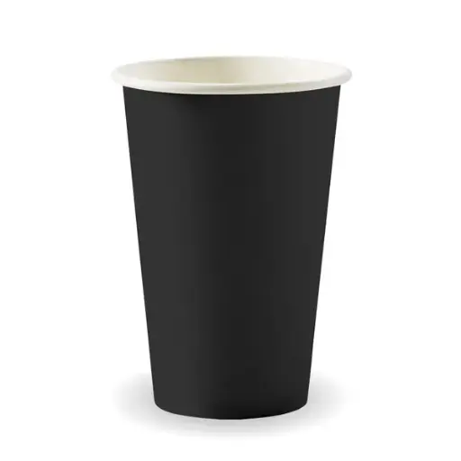 [BC-12-80-B] 12oz (80mm) Black Single Wall BioCup