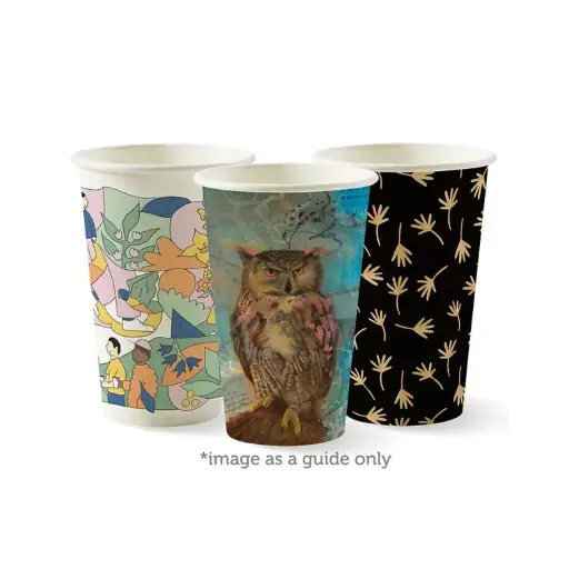[BC-12(80)-ART SERIES] 12oz (80mm) Art Series Single Wall BioCup