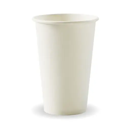 [BC-12(80)W] 12oz (80mm) White Single Wall BioCup