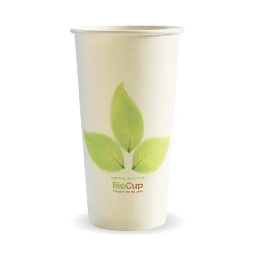 [BC-20] 20oz (90mm) Leaf Single Wall BioCup