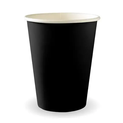 [BC-12B] 12oz (90mm) Black Single Wall BioCup